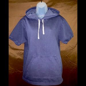 Short Sleeve French Terry Hoodie